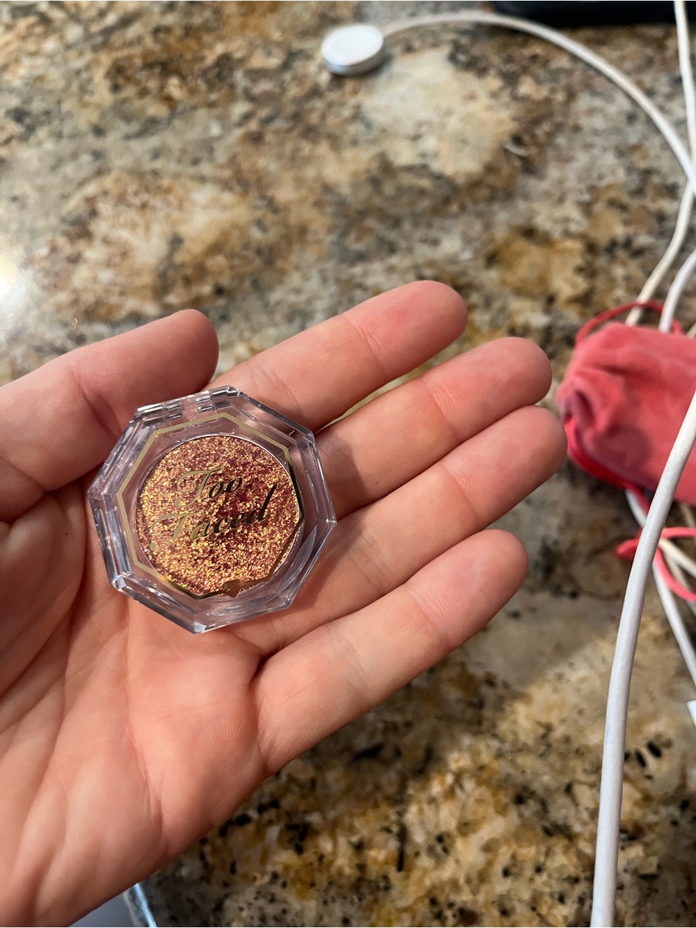 Gold Glitter Smart Wearable Accessory